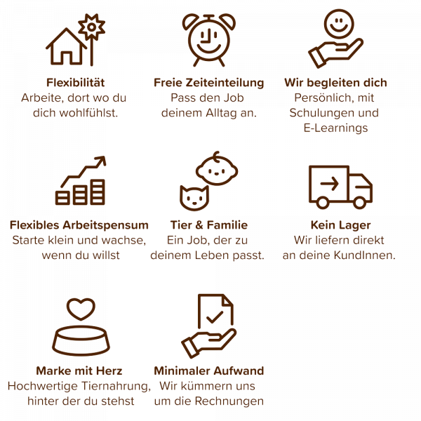 Schematische Darstellung der Vorteile eines Nebenjobs bei ANiFiT
